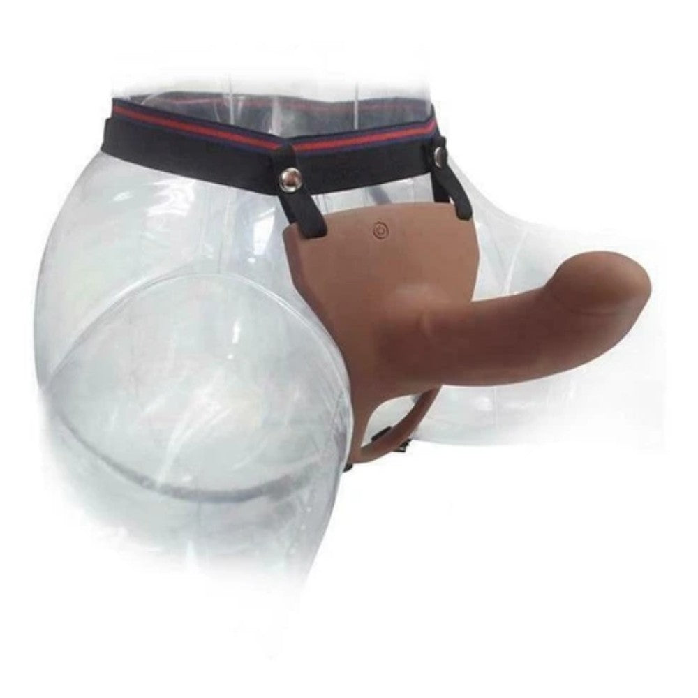 Aphrodisia Hollow Strap-On 14,5cm İçi Boş Belden Bağlamalı Strap-on-Brown