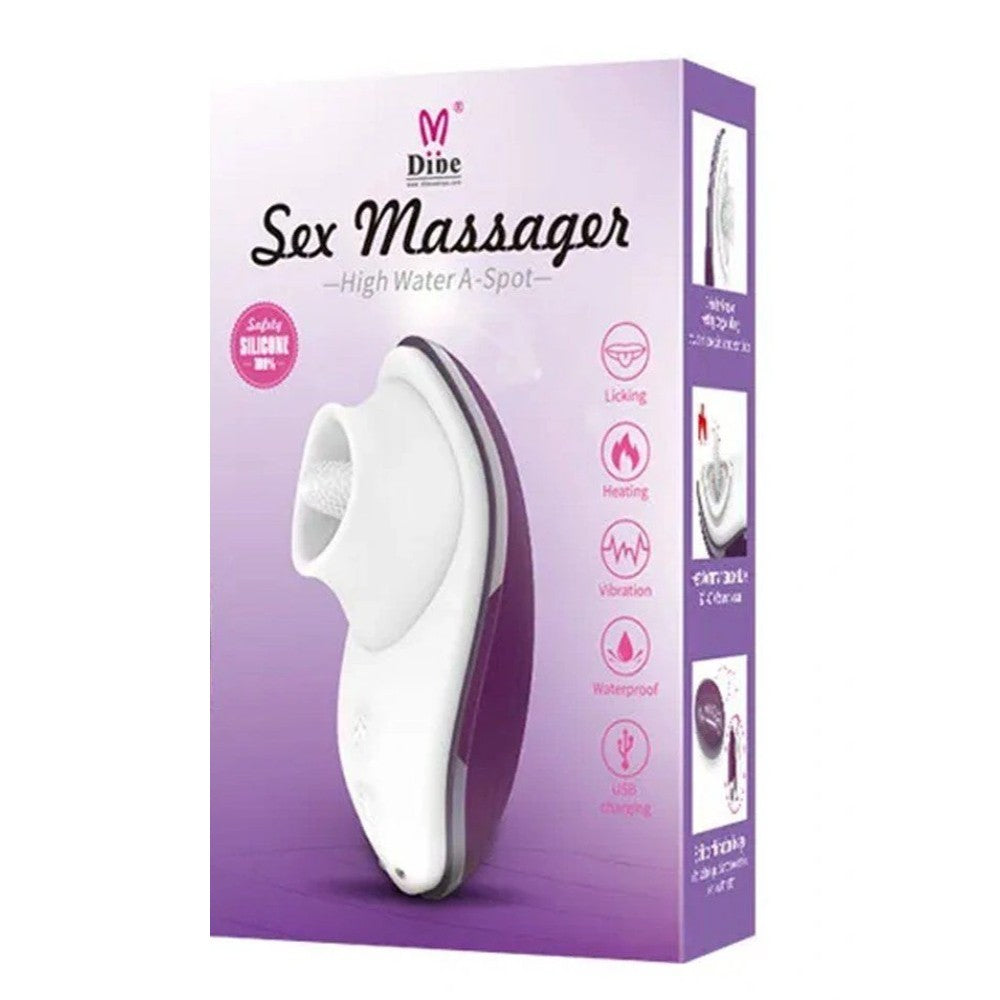 Dibe Sex Massager Isıtmalı ve Darbeli Dil Vibratör