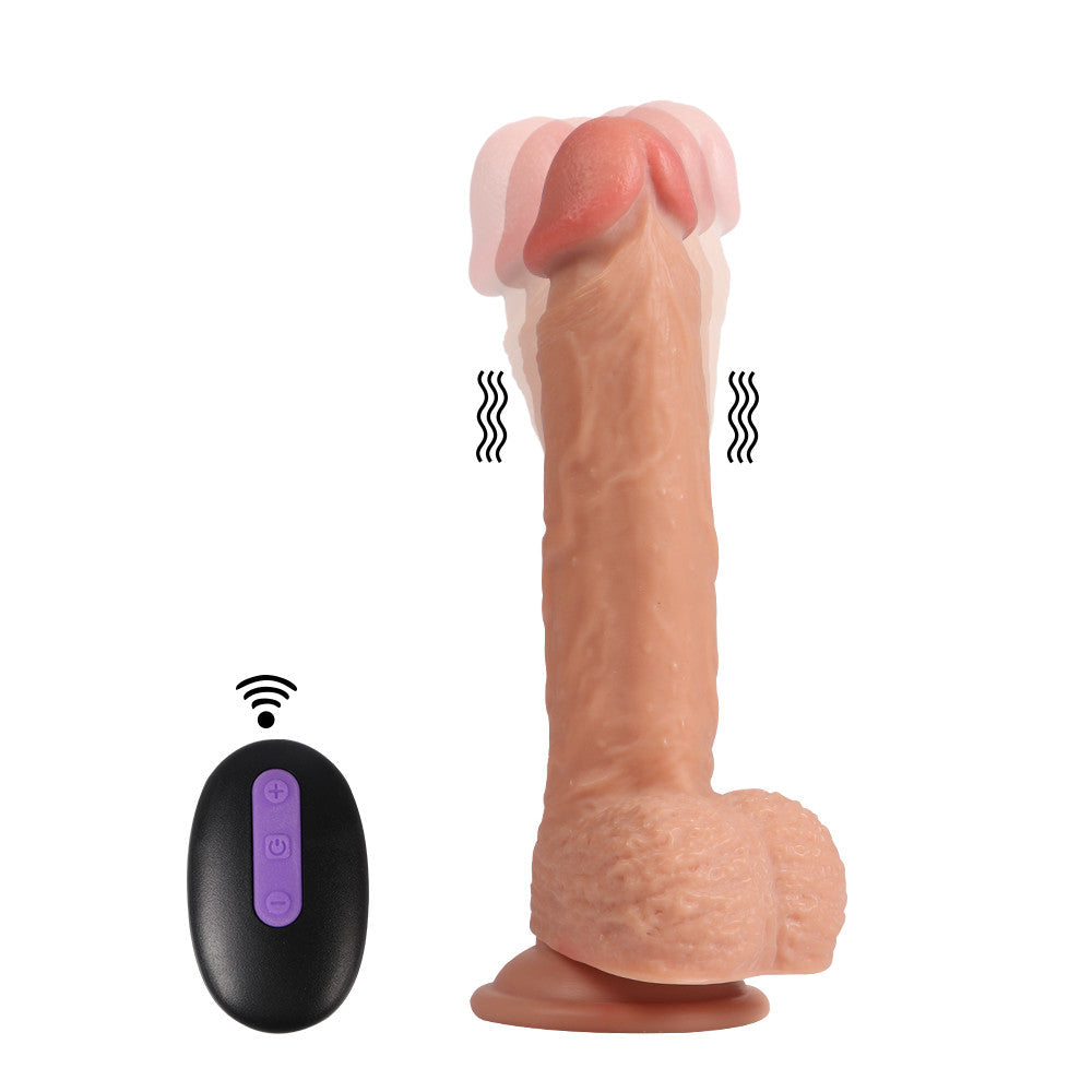 Dildo Series Dean 21 cm 20 Modlu Titreşimli Uzaktan Kumandalı Şarjlı Realistik Penis SQ-WBE10007