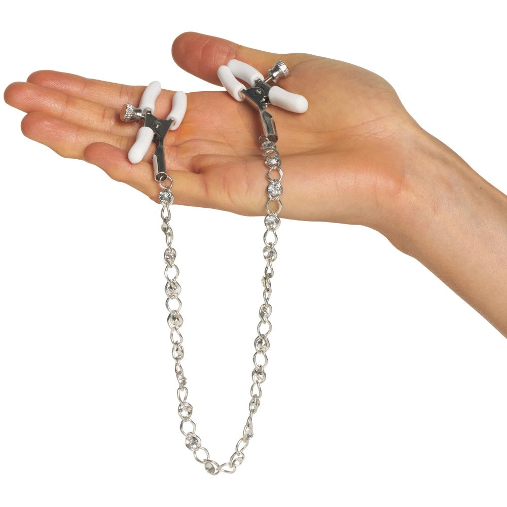 CalExotics Crystal Chain Nipple Clamps Göğüs Klipsi