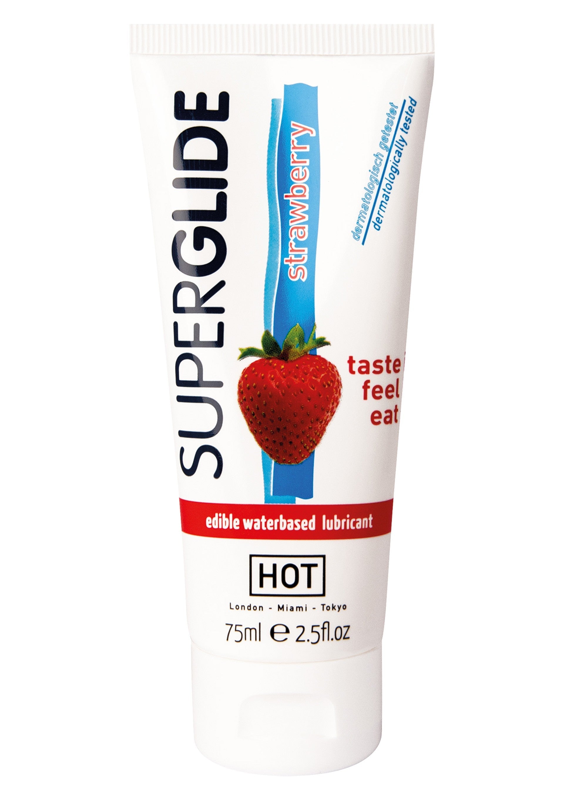 Hot Products Edibles Superglide Lube 75 ml Çilek Aromalı Kayganlaştırıcı Oral Jel