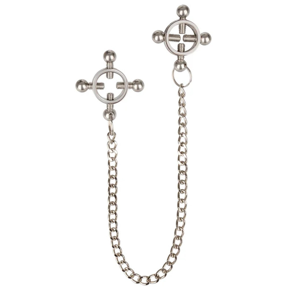Calexotics Grips 4 Point Nipple Press with Chain Göğüs Klipsi