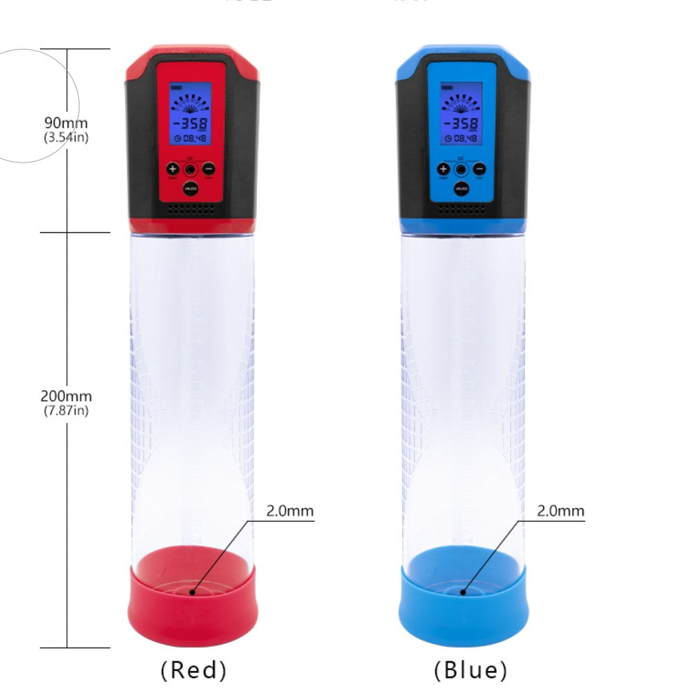 Canwin Bigger Man Passion Pump 8 Speed Otomatik Penis Pompası Red