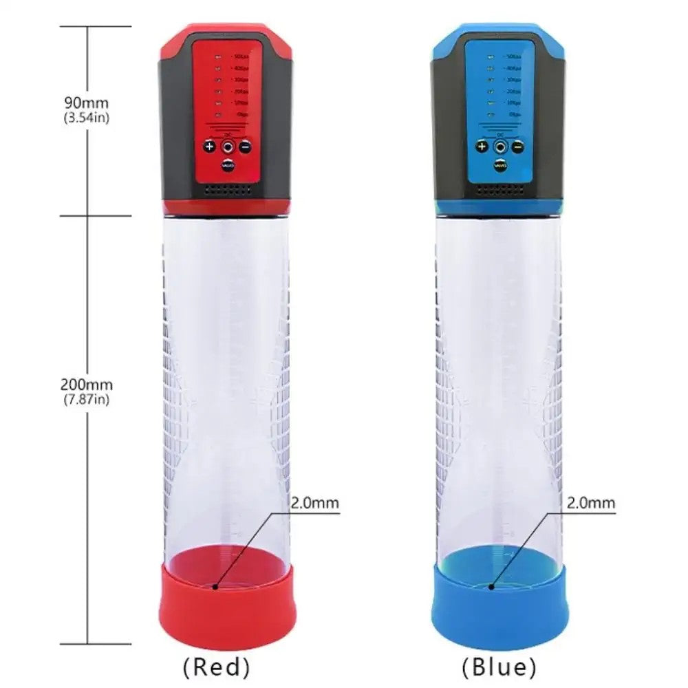Canwin Bigger Man Passion Pump 5 Speed Otomatik Penis Pompası Red