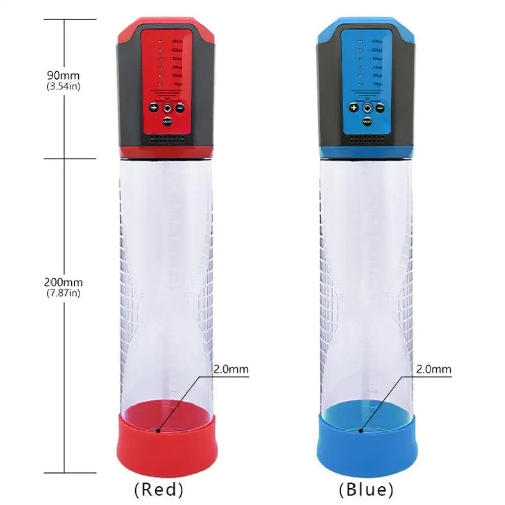 Canwin Bigger Man Passion Pump 5 Speed Otomatik Penis Pompası Blue