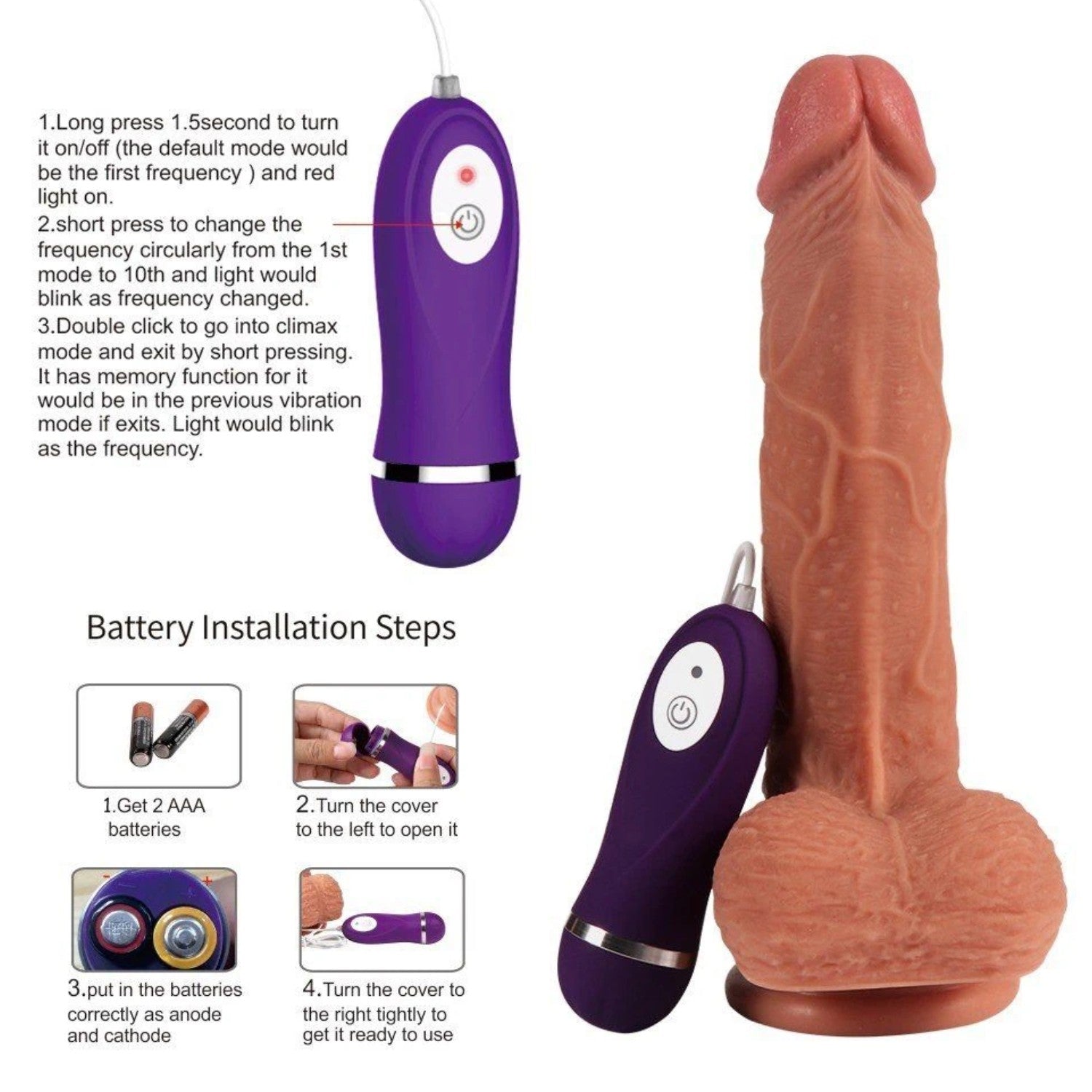 Dildo Series Little Dean 19 Cm Belden Bağlamalı Çift Katmanlı Titreşimli Realistik Penis SQ-WBD10007S-V