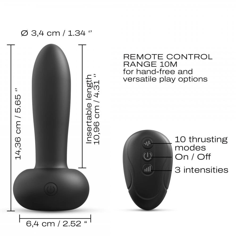 Dorcel Deep Thrust Uzaktan Kumandalı İleri Geri Hareketli Anal Vibratör