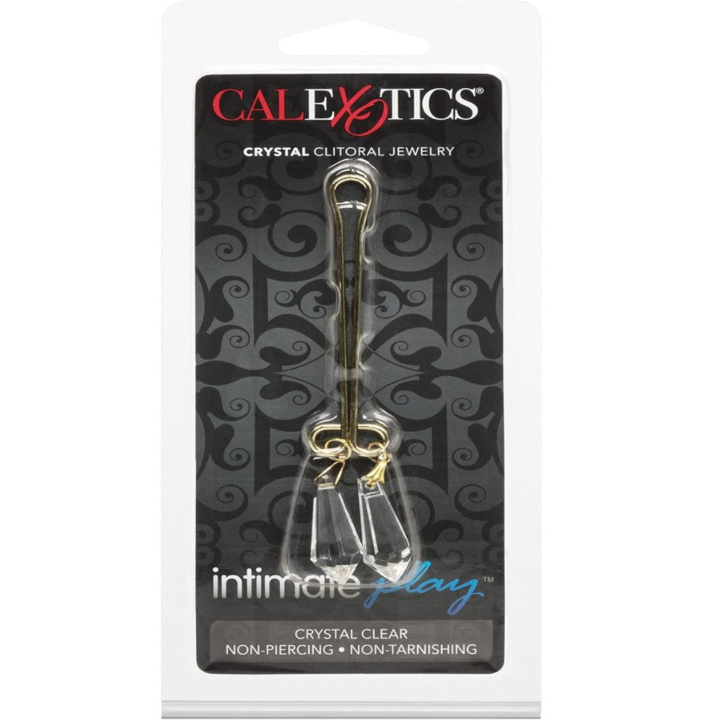 Calexotics Intimate Play Crystal Clitoral Jewelry Non Piercing Clit Pussy Clamp Vajinal Klips