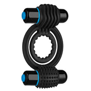 Doc Johnson OptiMALE Vibrating Double C-Ring Çift Titreşimli Testis Destekli Penis Halkası