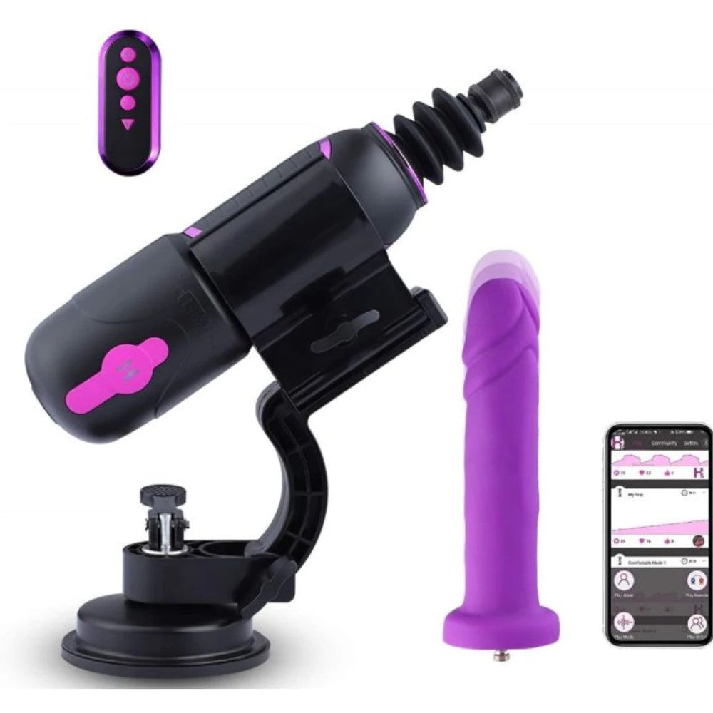 Hismith Pro Traveler 2.0 Strong Suction Cup Telefon Seks Makinesi