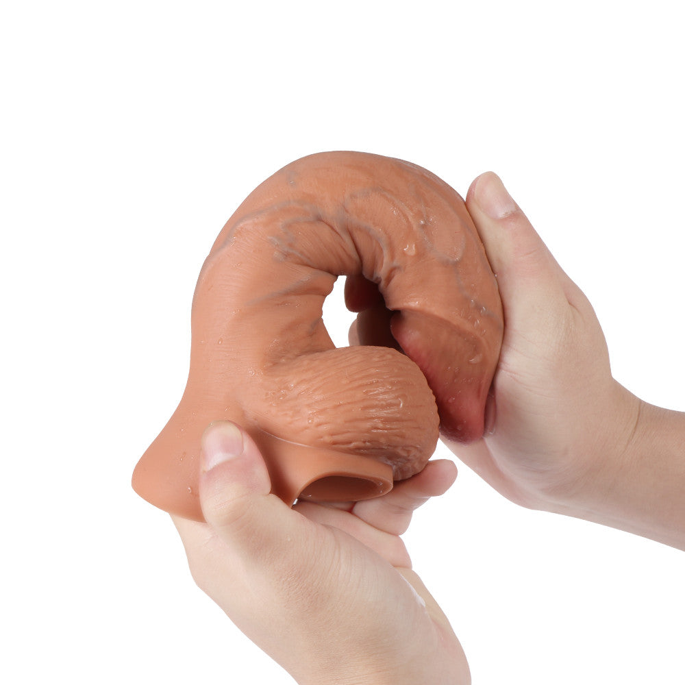 Shequ Dildo Series Tyler Blue Vein Çift Katmanlı Realistik Penis SQ-WBC10028