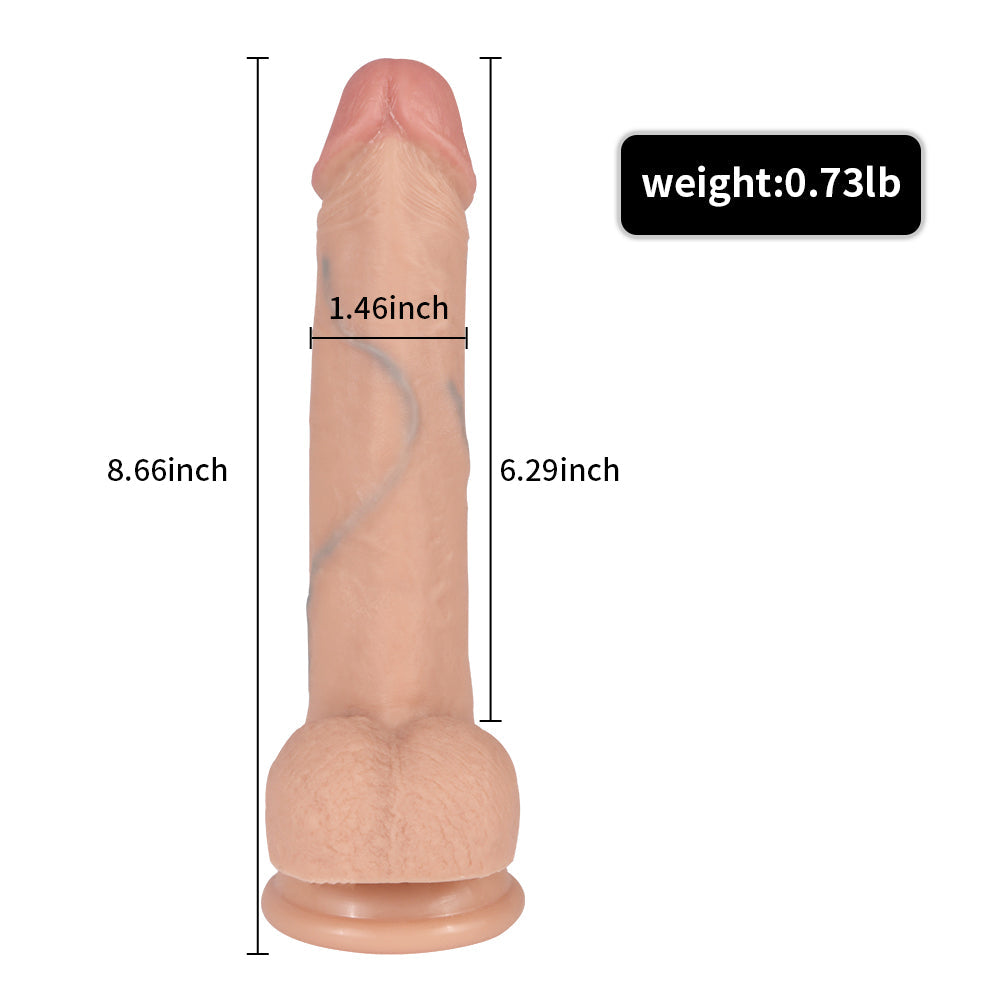 Shequ Dildo Series Sean Flesh 22 cm Realistik Penis SQ-WBC10043