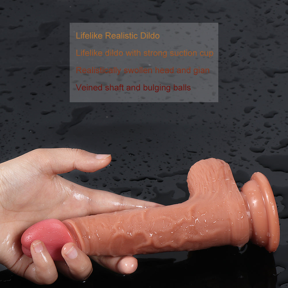 Shequ Diego 19 cm Natural Doku Realistik Penis SQ-WBD10024