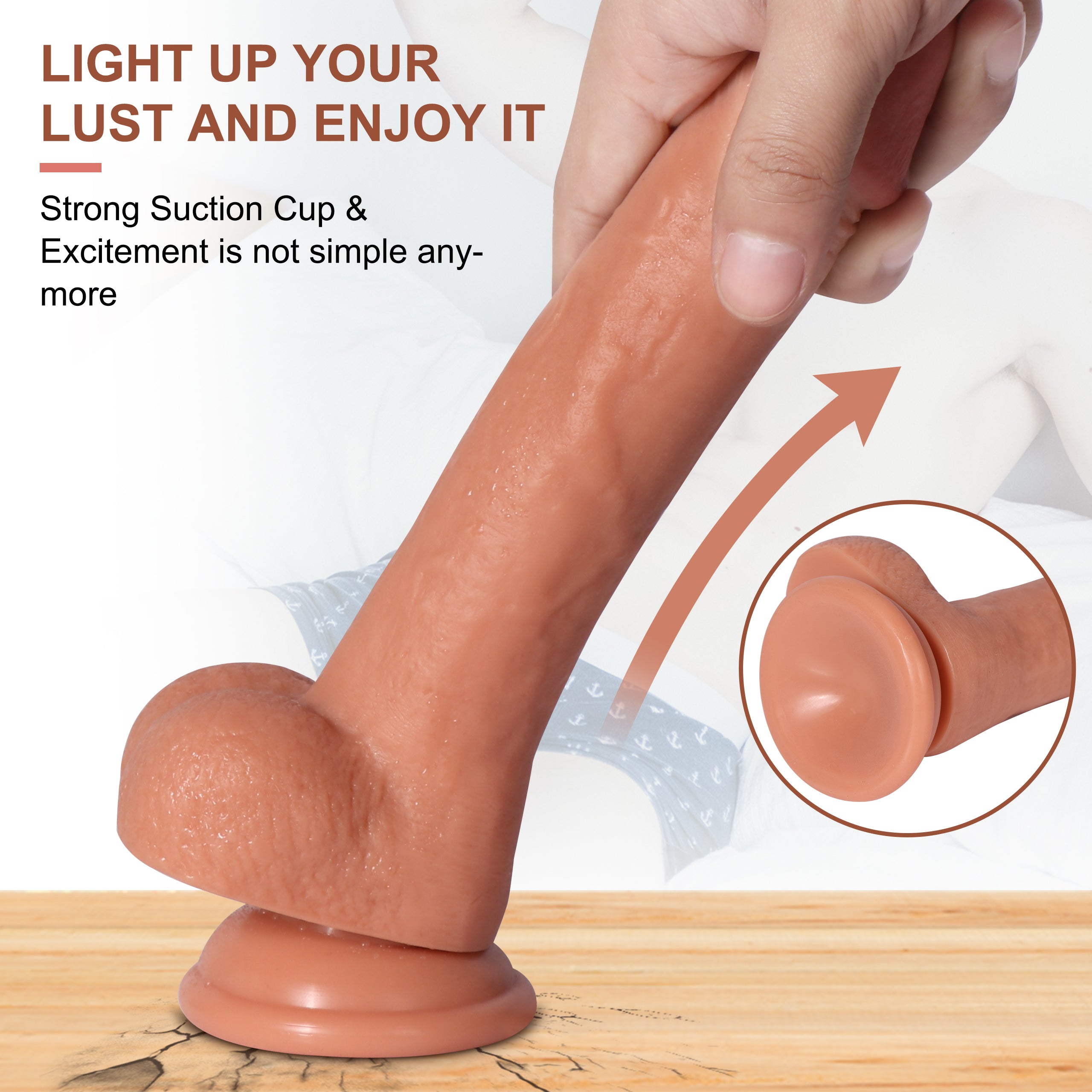 Shequ Dildo Series Sean 22 cm Natural Doku Realistik Penis SQ-WBD10043