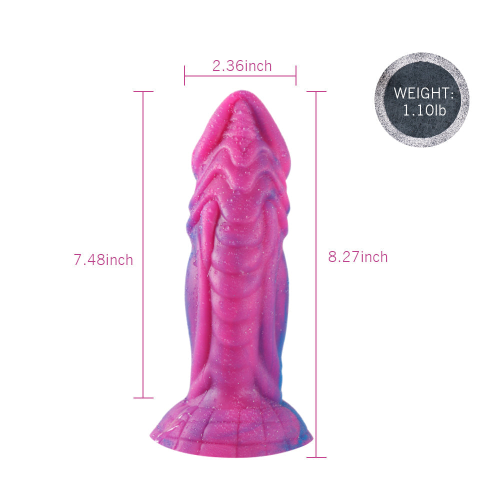 Shequ Jelly Animal Dildo Monster 3 Squamule Realistik Penis SQ-WBD10052 Purple