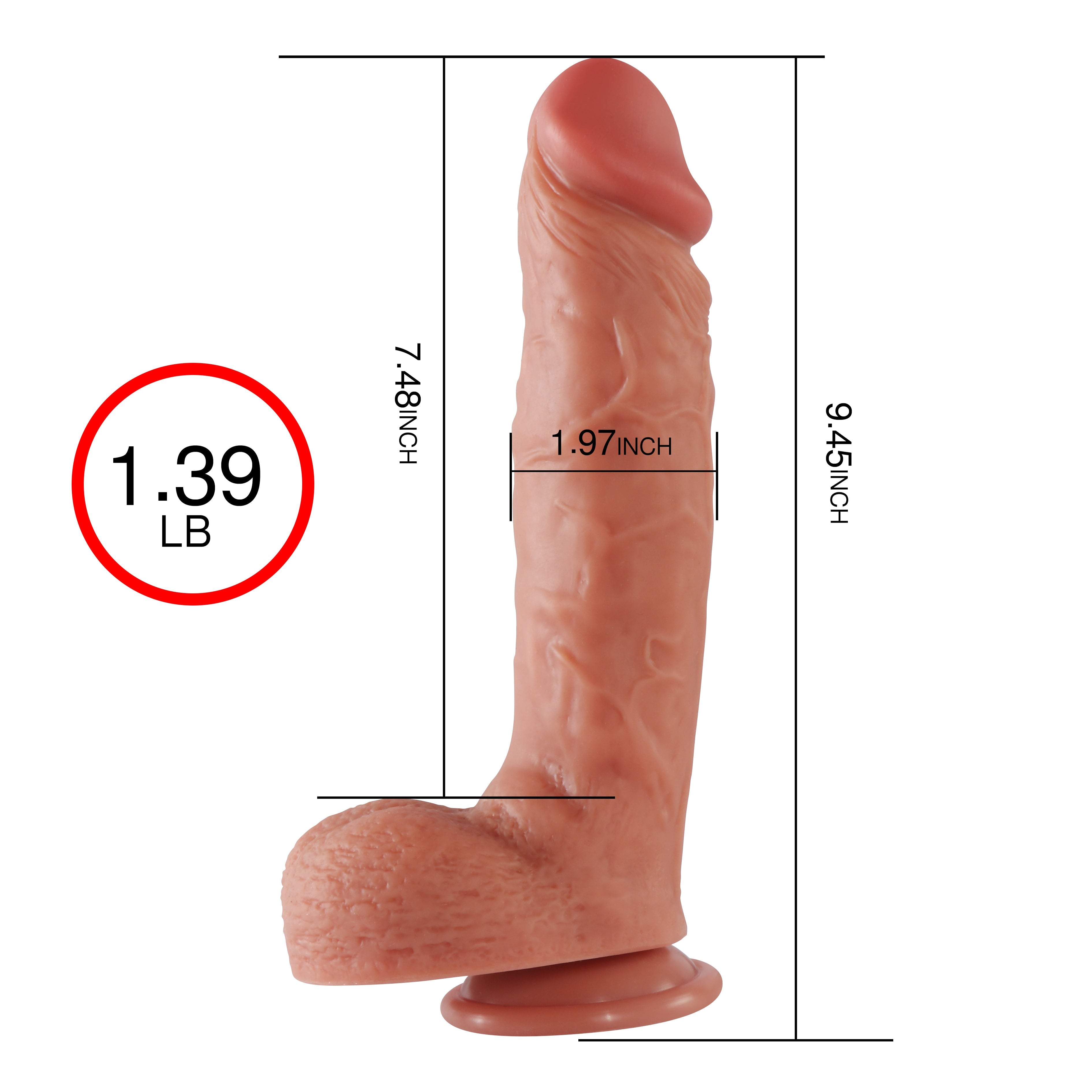 Shequ Dildo Series Spartacus Natural Doku Realistik Penis SQ-WBD10003