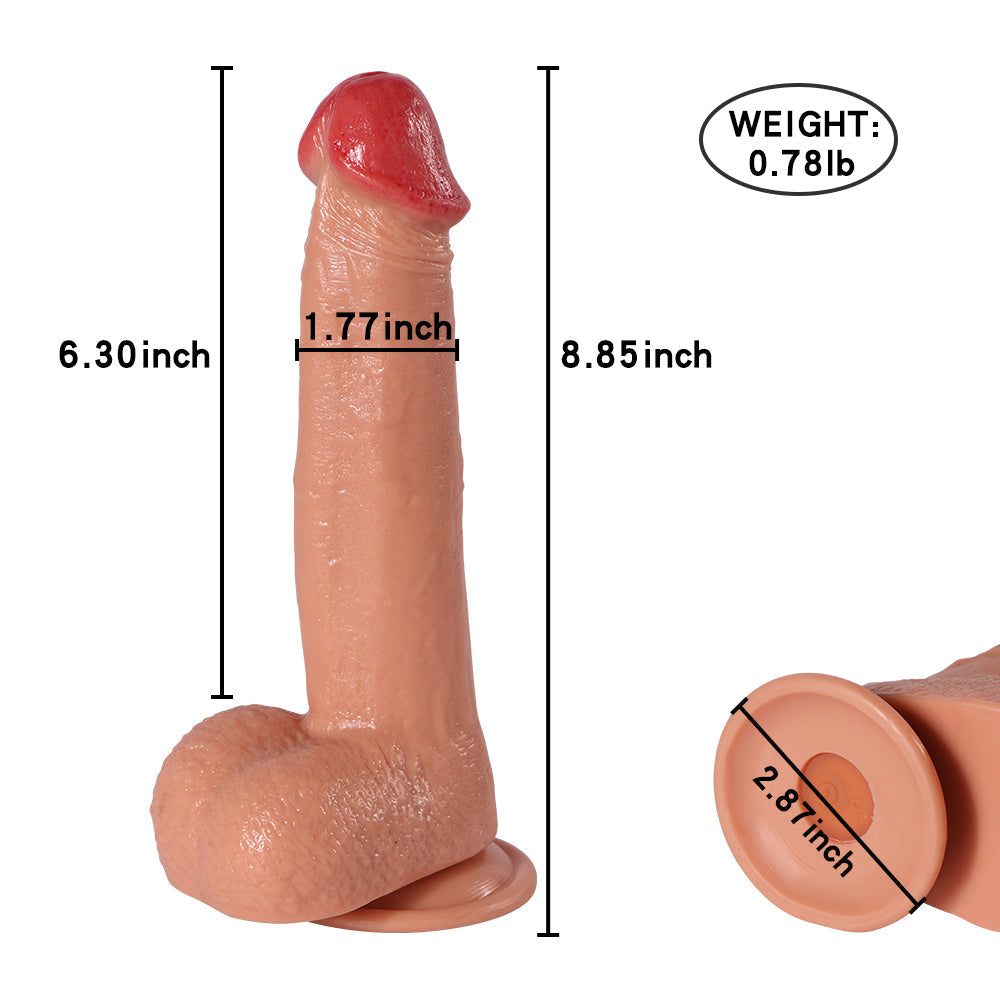 Shequ Sean Vibrating Dildo 20 Mod Titreşimli Realistik Penis 22 cm SQ-WBE10043