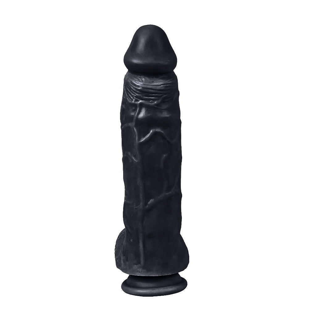 Dildo Series Spartacus 24 Cm Belden Bağlamalı Realistik Dev Penis XS-WBC10003 Black