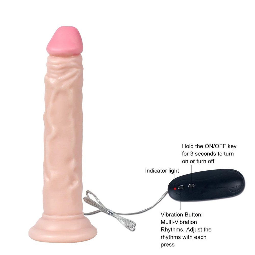 Xise Dildo Series Naturo 18.5 cm Titreşimli Realistik Penis XS-WBC10024-V Flesh