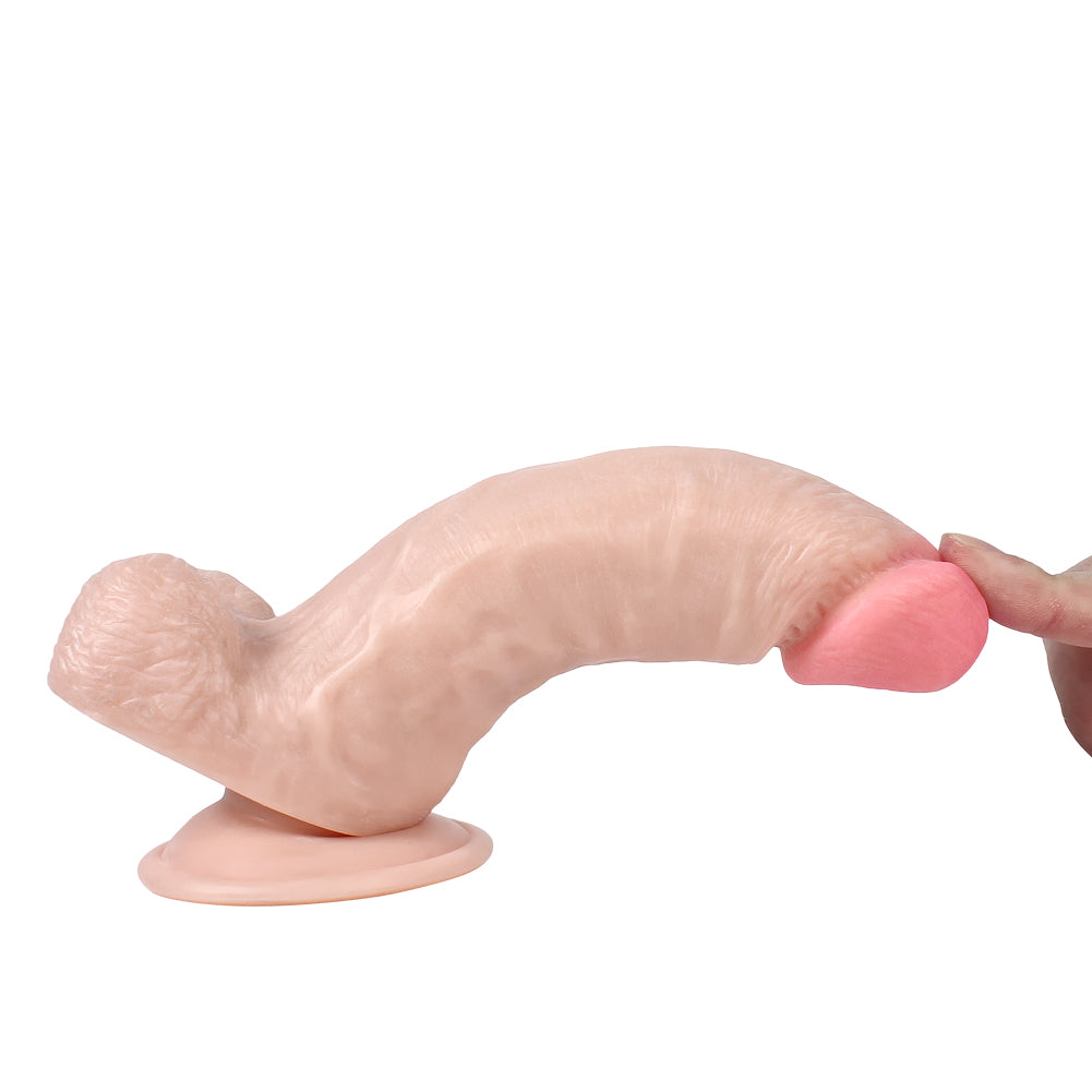 Xise Dildo Series İron Dragon 18 cm Realistik Penis XS-WBC10027 Flesh