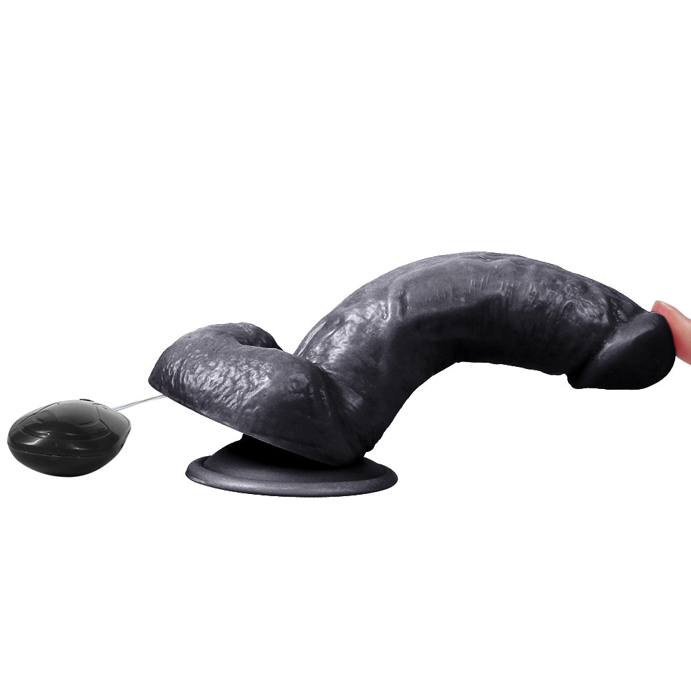 Xise Kassadin Vibrating Dildo Flesh 18 cm Belden Bağlamalı Titreşimli Realistik Penis XS-WBC10029-V Black