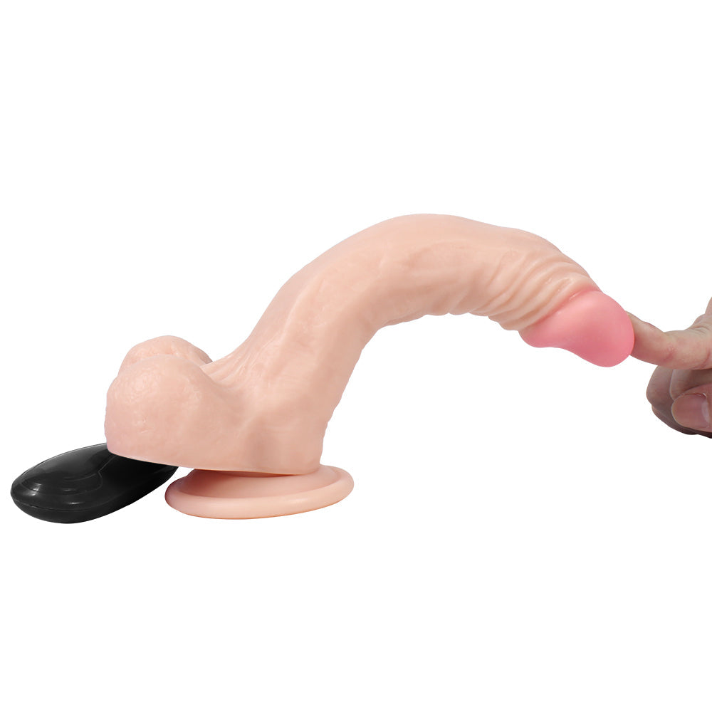 Dildo Series Yuan 21 cm Titreşimli Belden Bağlamalı Realistik Penis XS-WBC10030-V Flesh