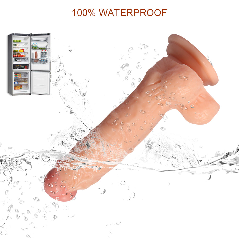 Xise Dildo Series Leilong Medium 19 cm Realistik Penis XS-WBC10047-M