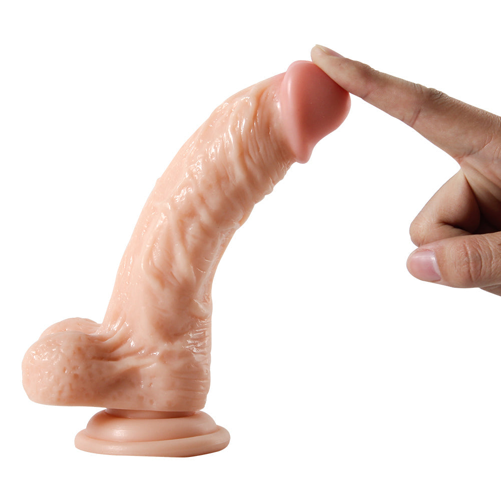 Xise Dildo Series Leilong Medium 19 cm Realistik Penis XS-WBC10047-M