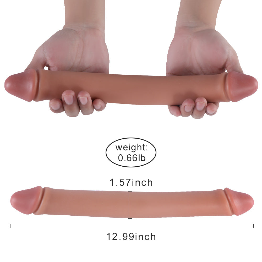Shequ Hobare 34 cm Flexible Çift Taraflı Realistik Penis XS-WBC10072