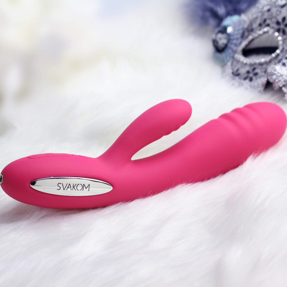 Svakom Adonis Heating Rabbit Vibratör Violet Plum Red