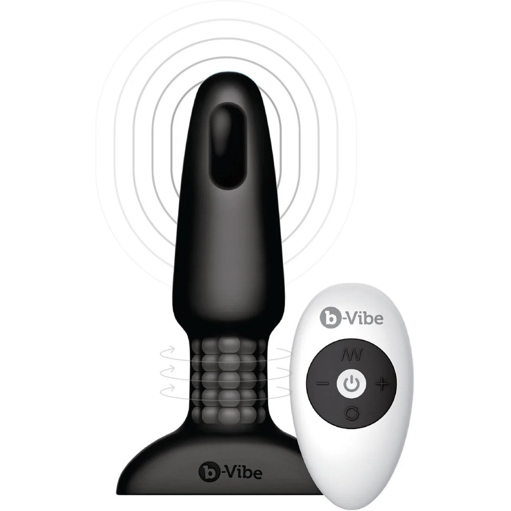 B-Vibe Rimming 2 Uzaktan Kumandalı Titreşimli Anal Vibratör Black