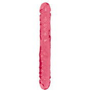 Doc Johnson Cyrstal Jellies 30 Cm Çift Taraflı Realistik Jel Penis Red
