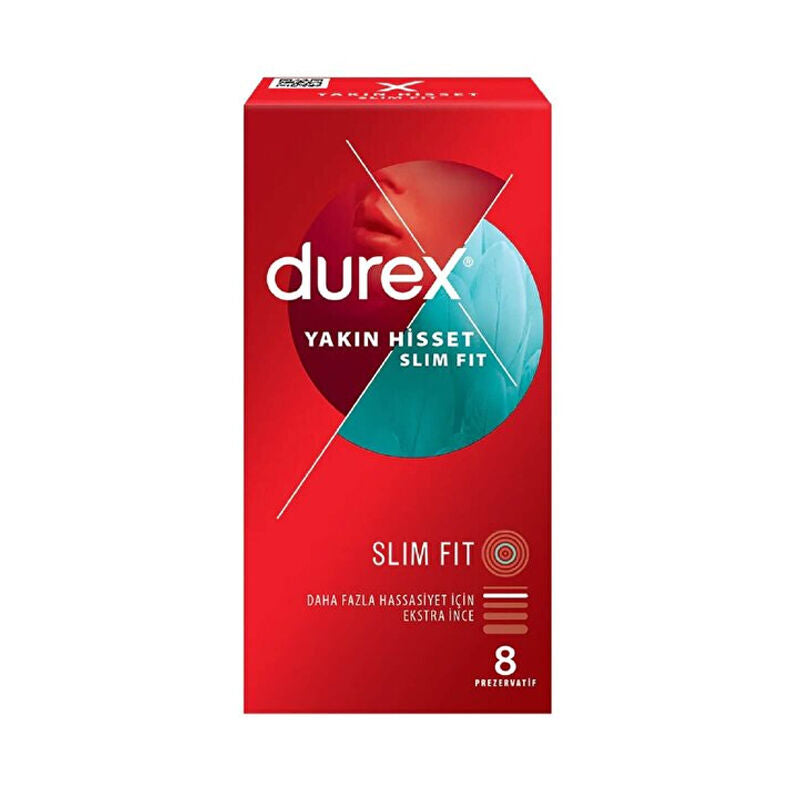 Durex Yakın Hisset Slim Fit 8 Adet Prezervatif