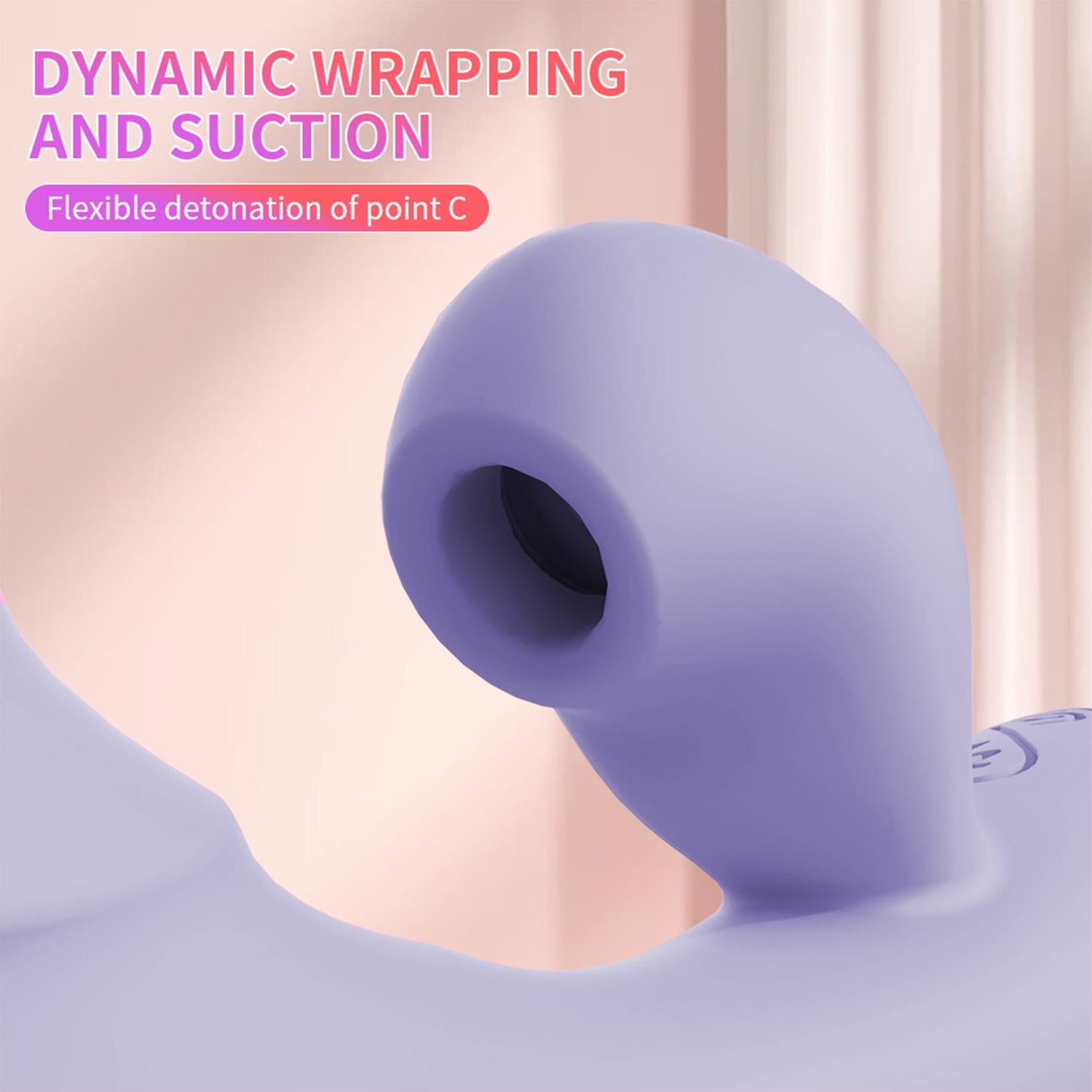 Emişli Curved Rabbit Vibratör Su Geçirmez Güçlü Titreşimli Ergonomik Kavisli