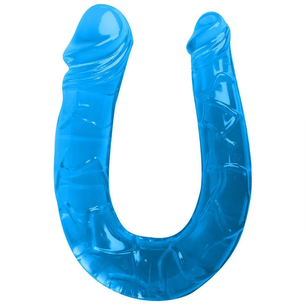Frowzer Double Ended Jelly Dildo 30 cm Çift Taraflı Jel Penis – Blue