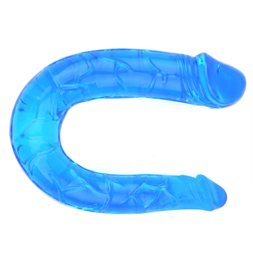 Frowzer Double Ended Jelly Dildo 30 cm Çift Taraflı Jel Penis – Blue