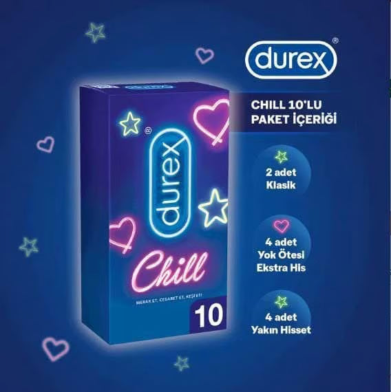 Durex Chill 10'lu Prezervatif