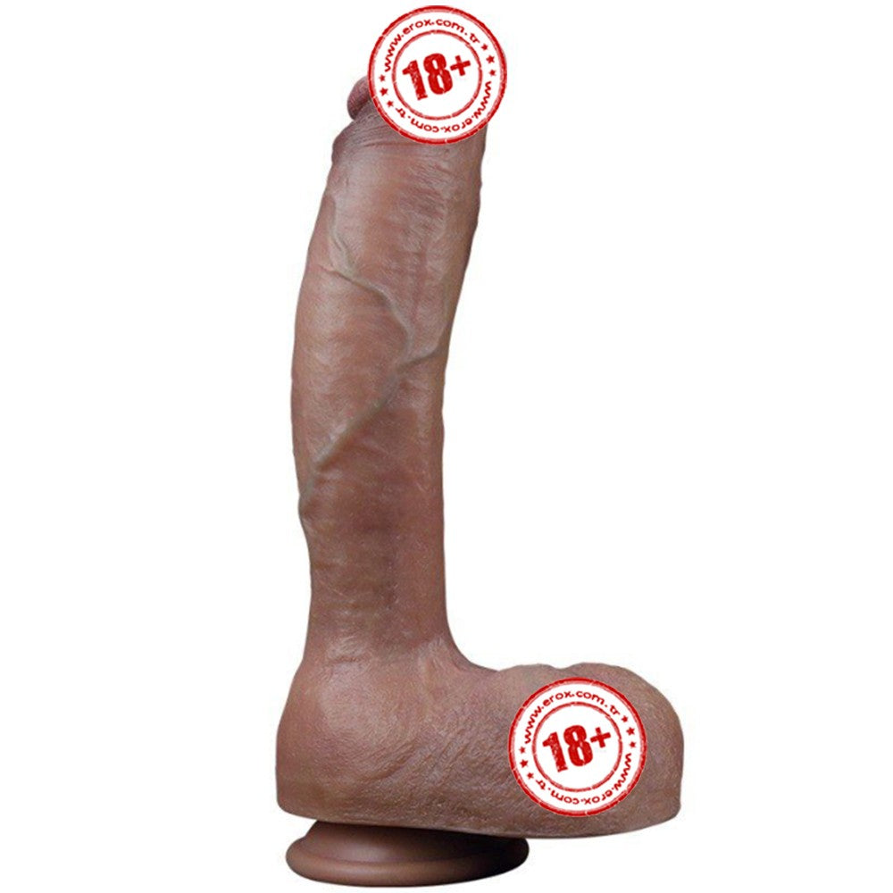 Lovetoy Dual Layered Platinum Silicone 27 Cm Büyük Realistik Penis