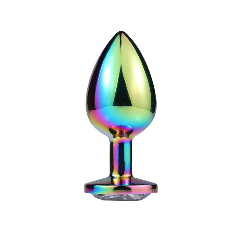 Frowzer Rainbow Hot Cooling Pink Small Anal Metal Plug
