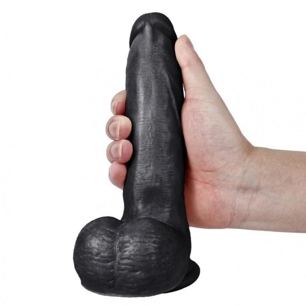 Xise Male Lion Flexible 20 cm Realistik Zenci Penis XS-WBC10031-Black