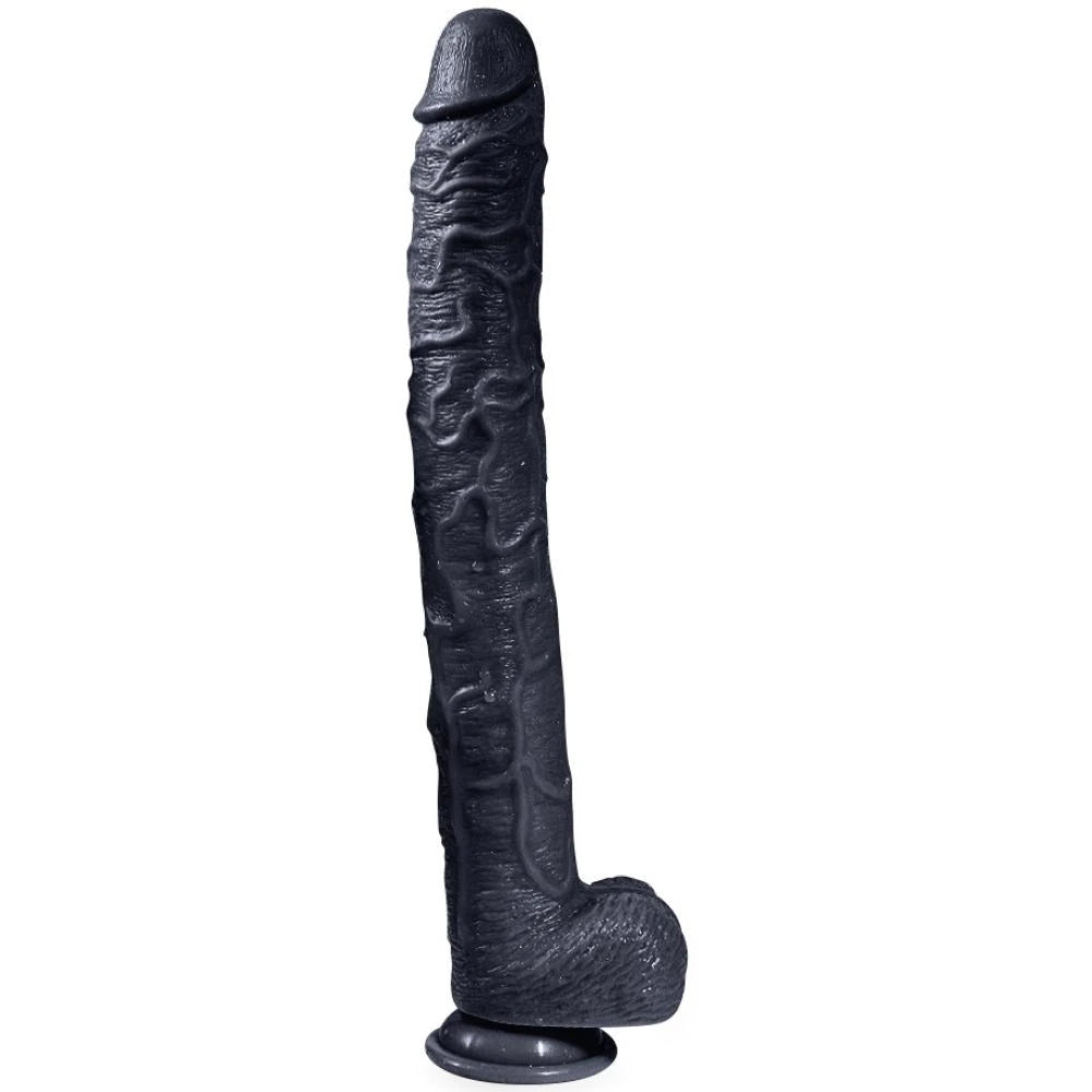 Xise Dildo Series Huoer Flexible 43 cm Realistik Büyük Penis XS-WBC10068-Black