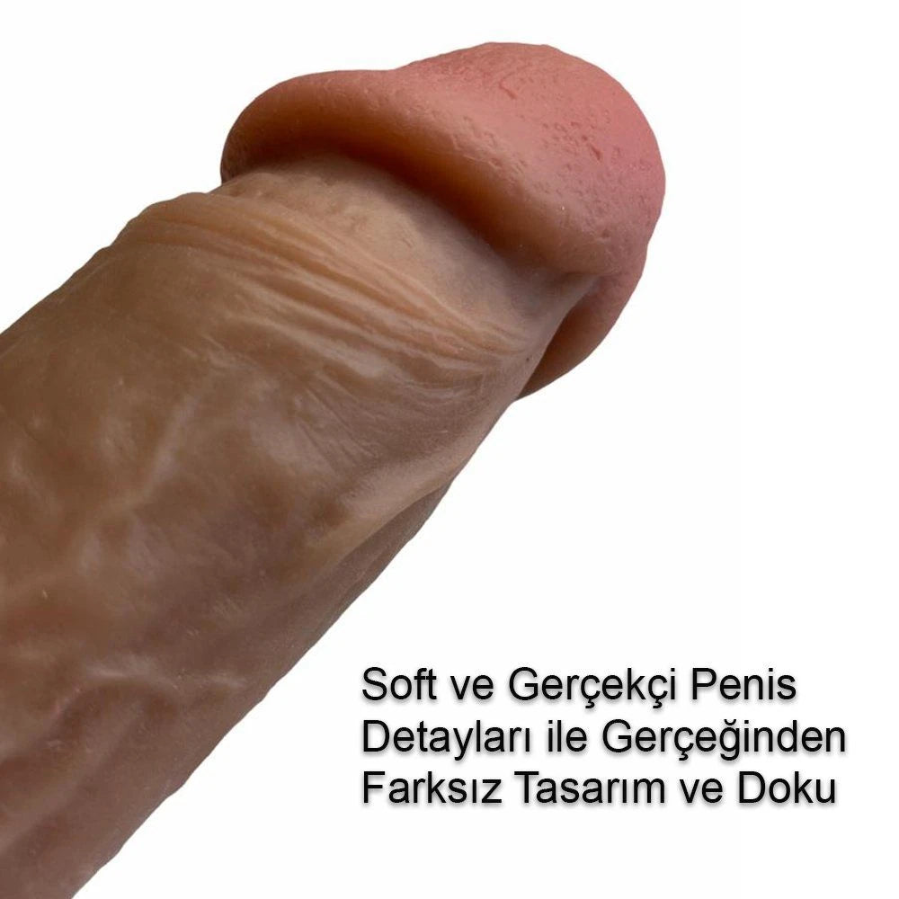 Simulation Of Skin Rotating Dildo 22 Cm Dönebilen Hareketli Penis