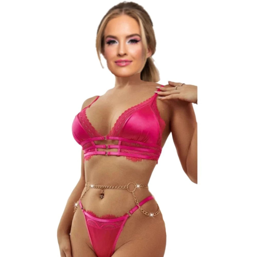 Erox Fantasy New Dreams Zincirli Sütyen Külot Takımı