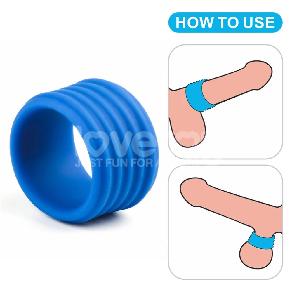 Lovetoy Pinnacle Pro Deep Rib Grip Ring Silikon Penis Halkası LV443011