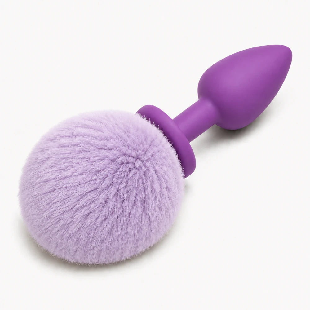 Frowzer Anal Fantasy Luxury Purple Silicone Bunny Tail Purple Kuyruklu Anal Plug