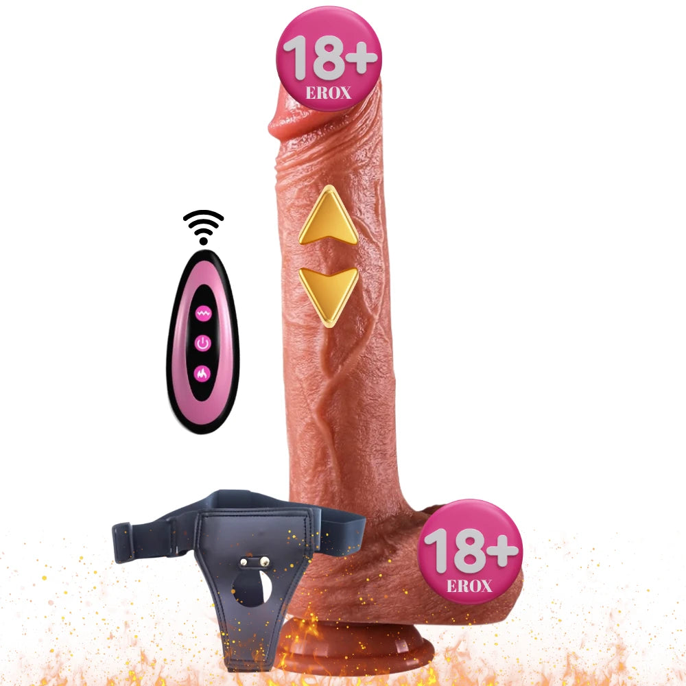 Frowzer The Dick Uzaktan Kumandalı Hareketli Kemerli Realistik Vibratör