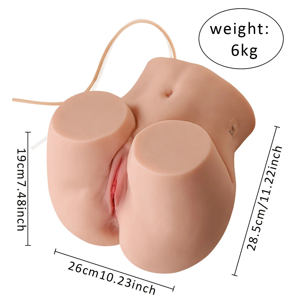 Shequ Mignon Emişli ve Titreşimli Realistik Kalça Masturbator SQ-MAS50090