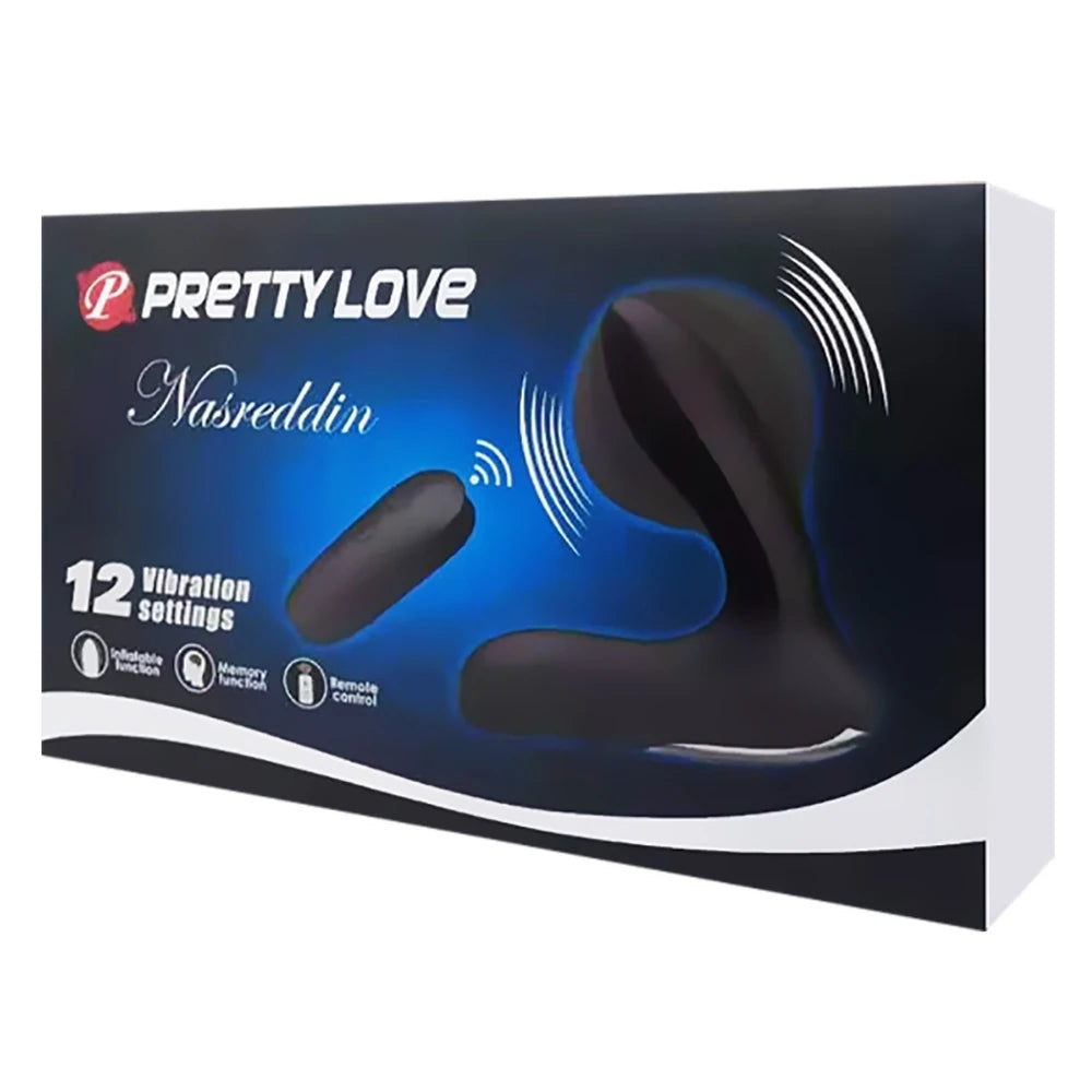 Pretty Love Nasreddin 12 Mod Şişirilebilir Prostat Masaj Vibratör BI-014463W