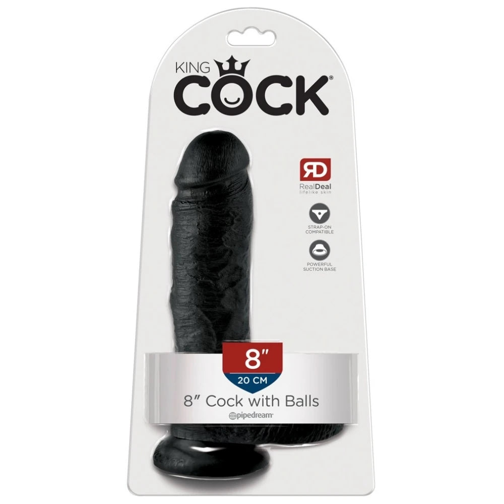 Pipedream King Cock 8 Inch Cock With Balls Realistik Penis