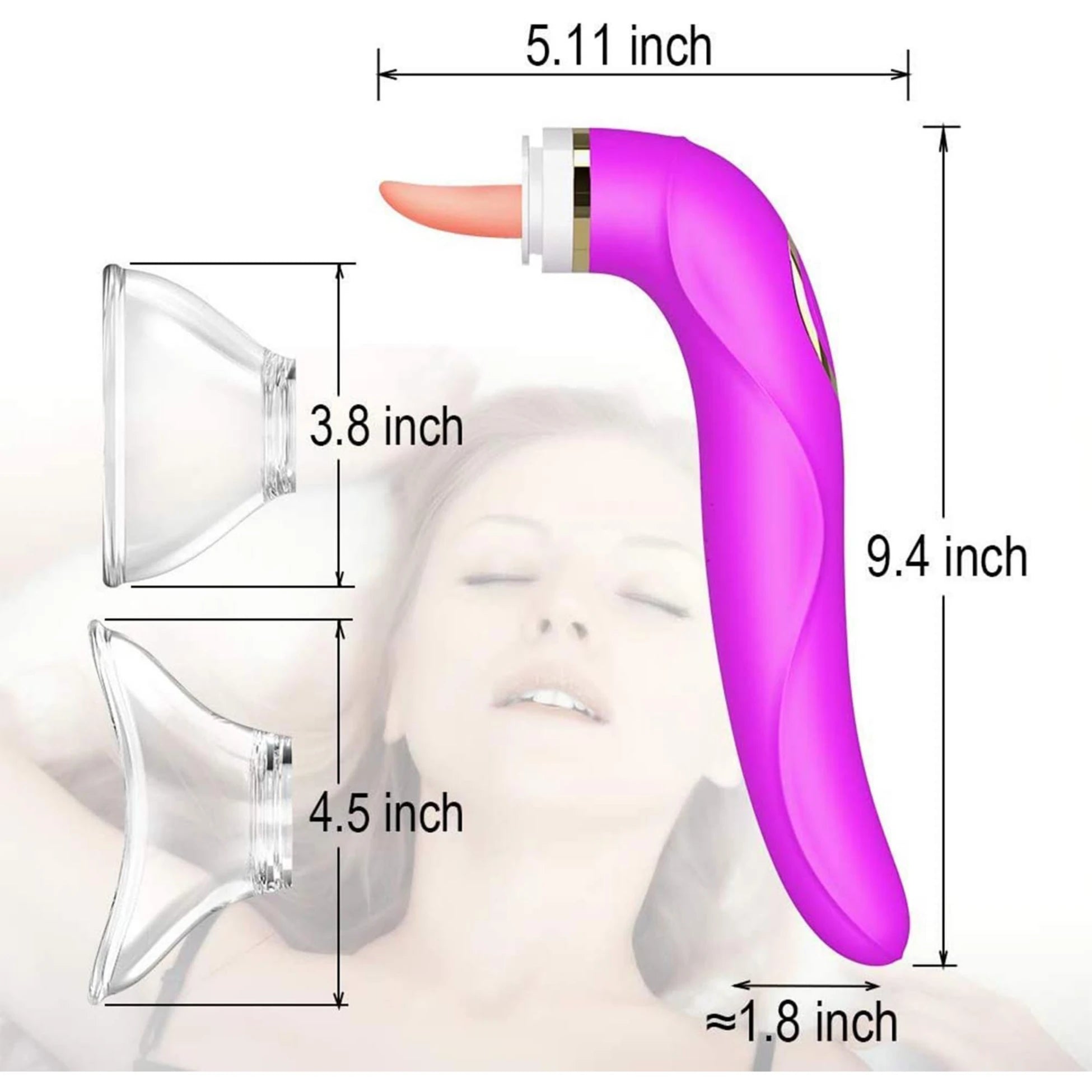 Frowzer The Vibe Sucker Licker G-Spot Çift Yönlü G-Spot Dil Vibratör